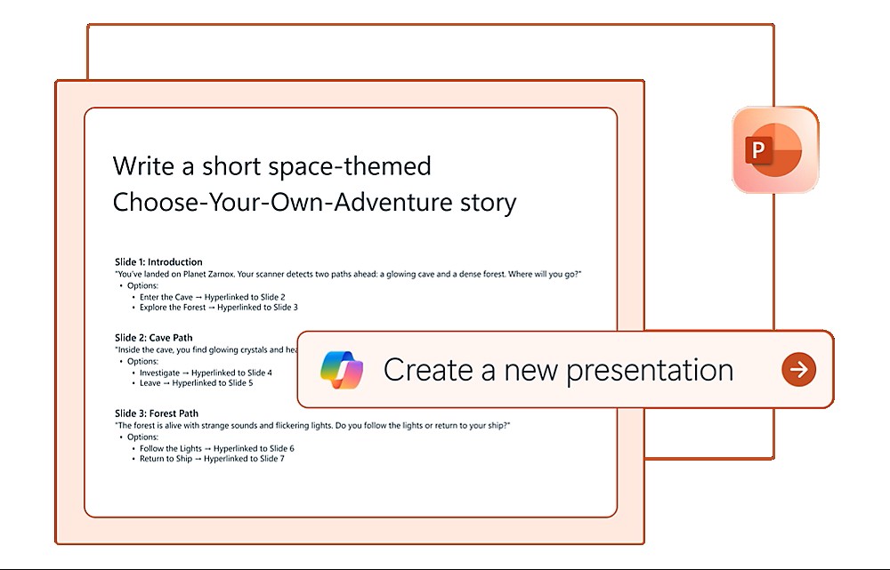 Copilot in PowerPoint — 簡報生成與優化