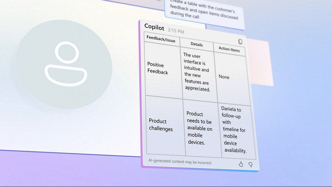 Copilot in Teams — 會議摘要與行動項目